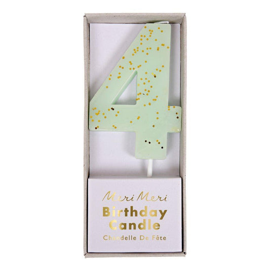 Number "Four" Candle