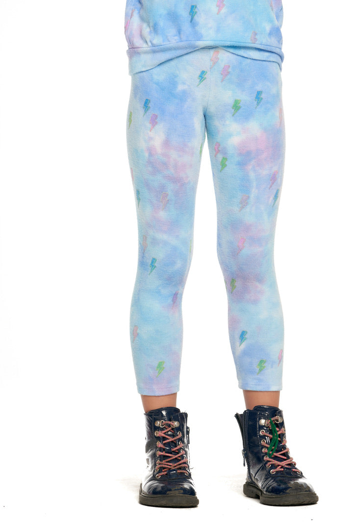 Tie Dye Bolts Hacci Leggings
