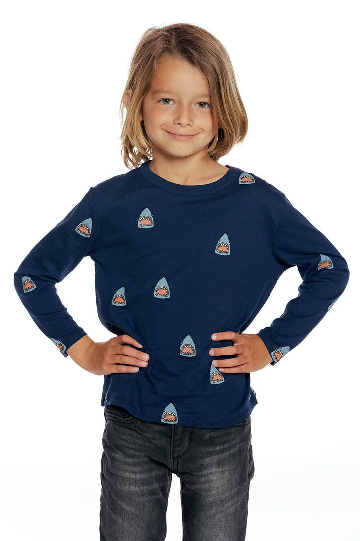 Shark Bites Long Sleeve Tee