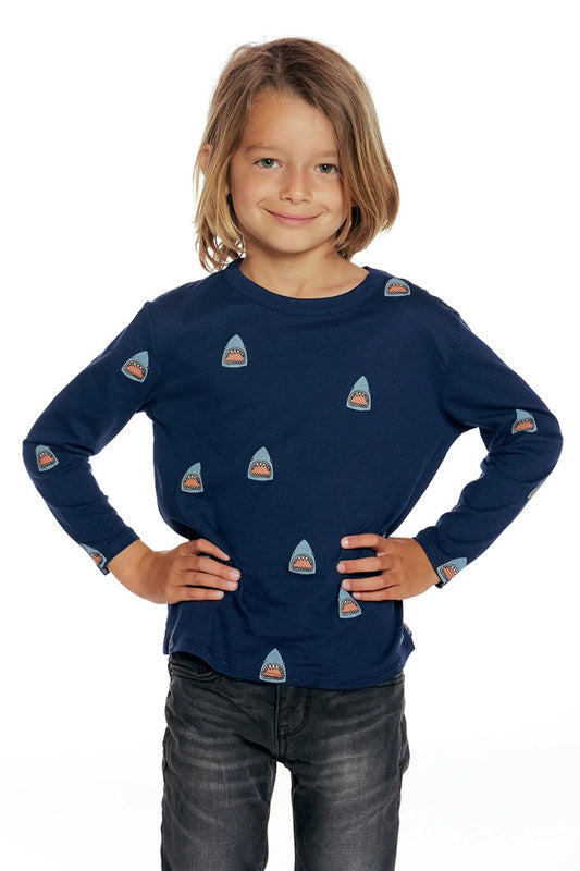 Shark Bites Long Sleeve Tee