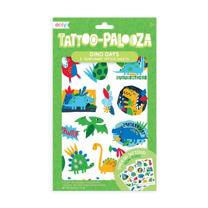 Tattoo-Palooza Dino Temporary Tattoos