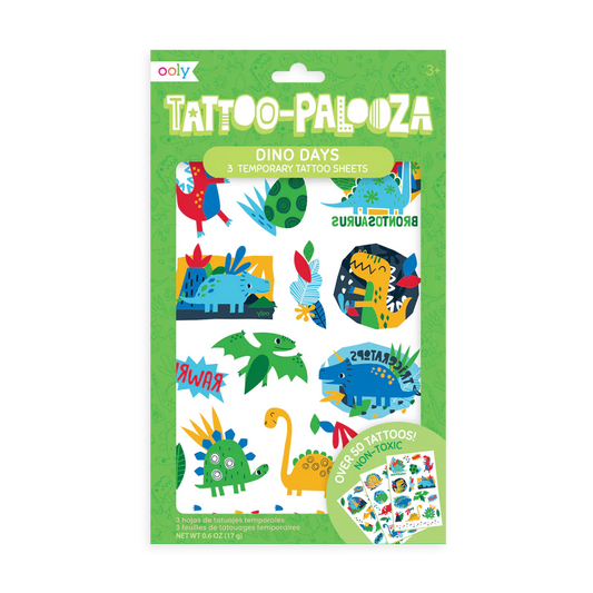 Tattoo-Palooza Dino Temporary Tattoos