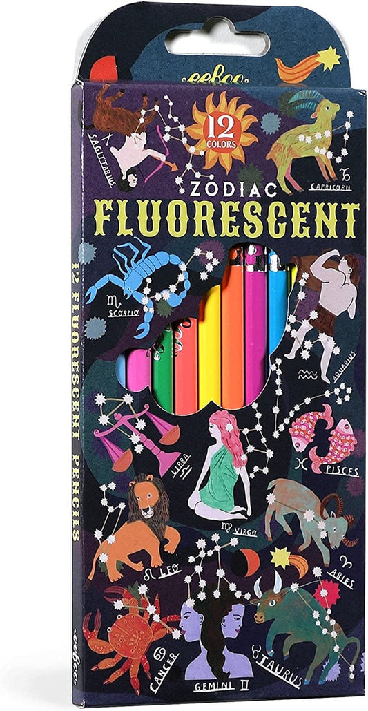 Zodiac Fluorescent Color Pencils