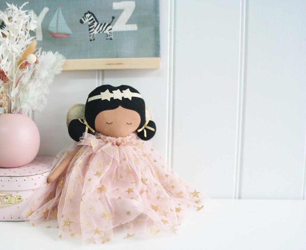 Pink Gold Star Seraphina Fairy Doll