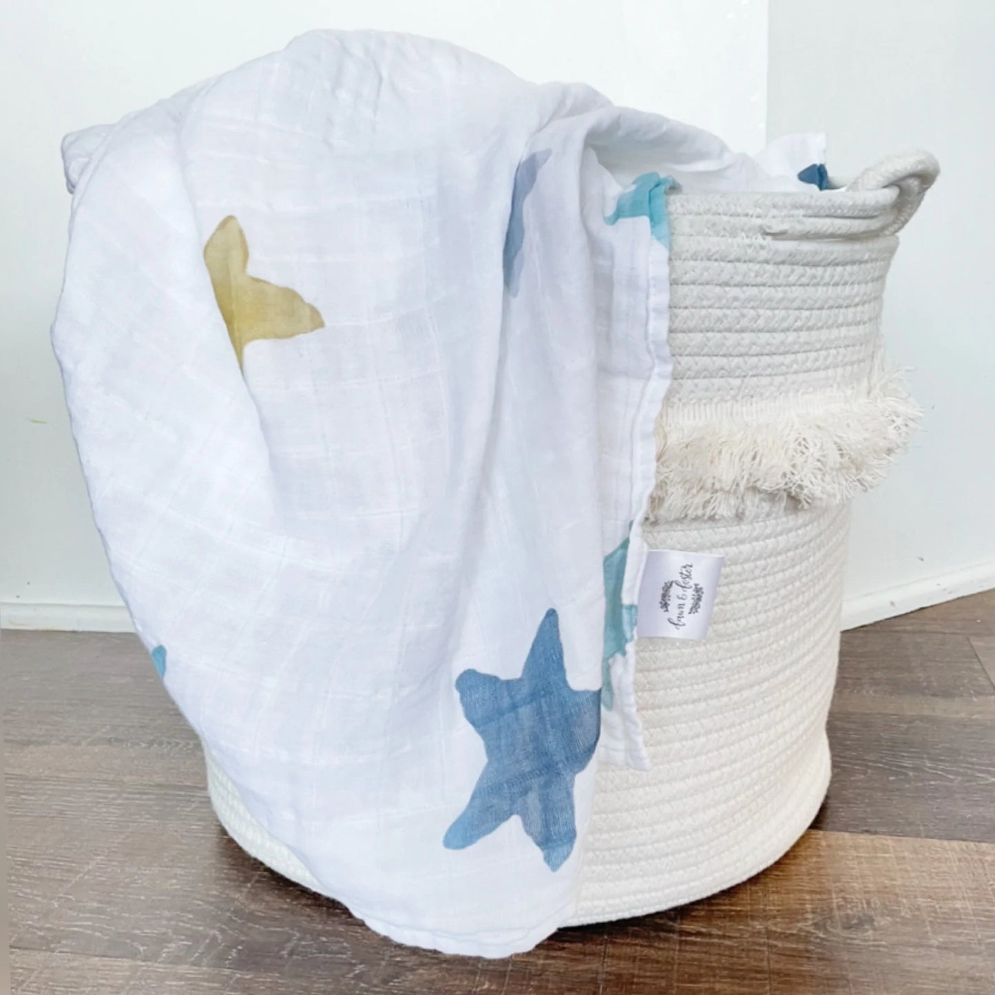 Star Muslin Gauze Organic Swaddle
