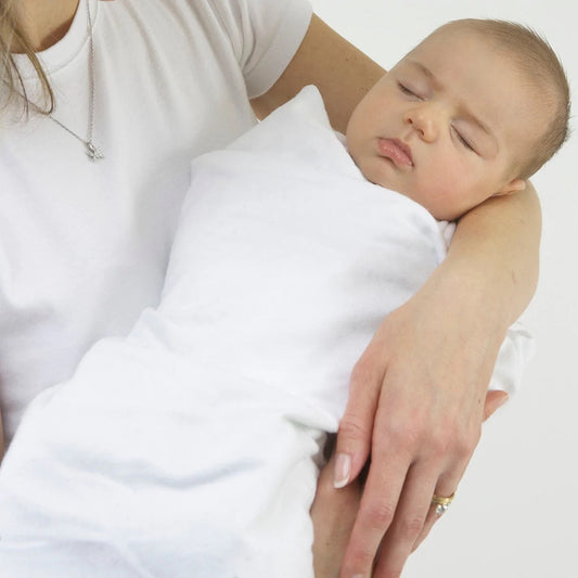 Swaddle Blanket with White Trim