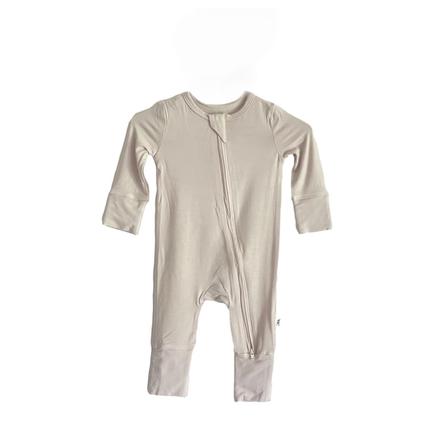 Almond Bamboo Zip Romper