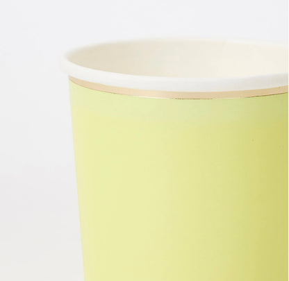 Pale Yellow Highball Cups