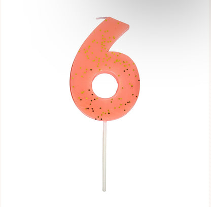 Number "Six" Candle
