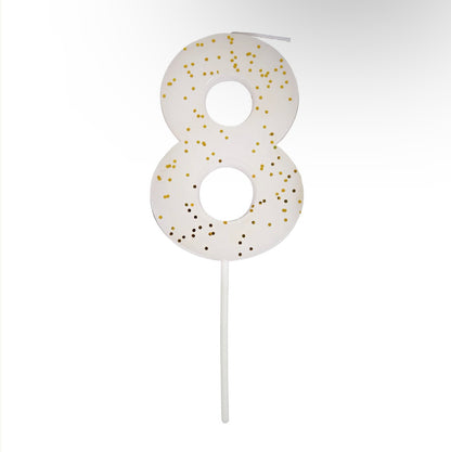 Number "Eight" Candle