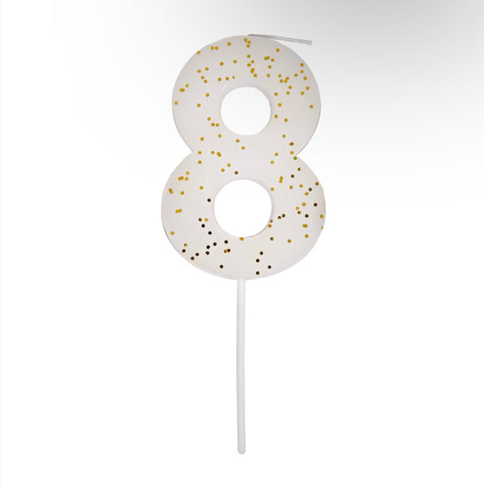 Number "Eight" Candle
