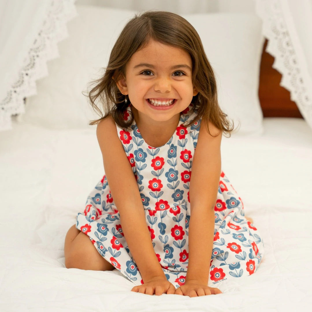 Floral Crescent Dress