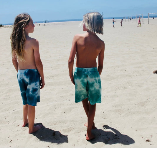Rebel Blue Tie Dye Fleece Short