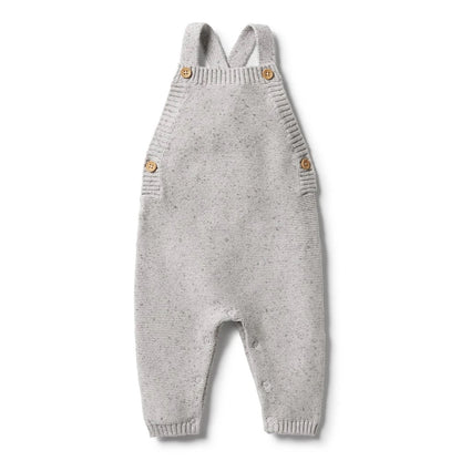 Glacier Grey Fleck Knit Overall