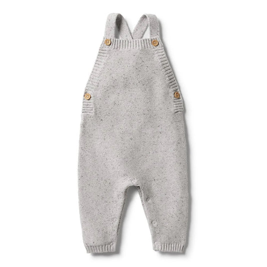 Glacier Grey Fleck Knit Overall