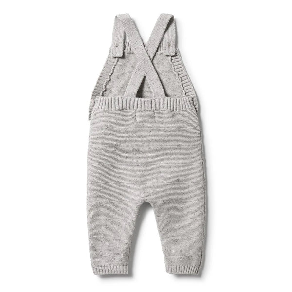 Glacier Grey Fleck Knit Overall