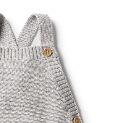 Glacier Grey Fleck Knit Overall
