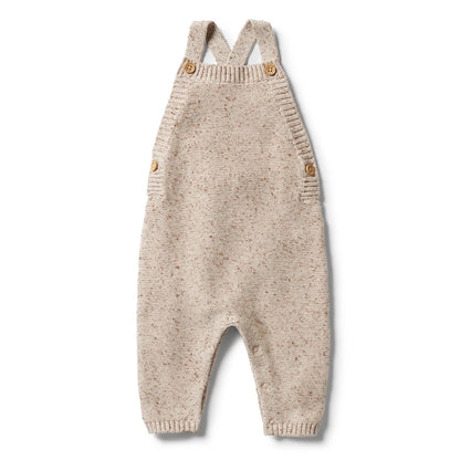 Oatmeal Fleck Knit Overall