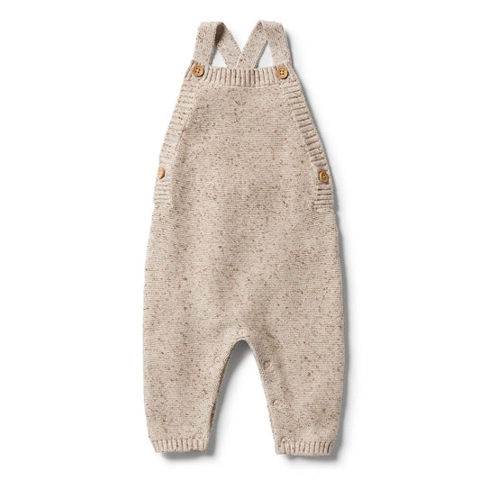 Oatmeal Fleck Knit Overall