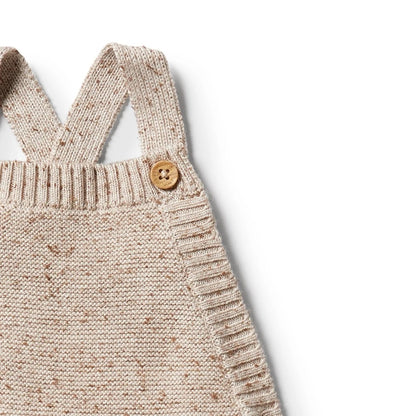 Oatmeal Fleck Knit Overall