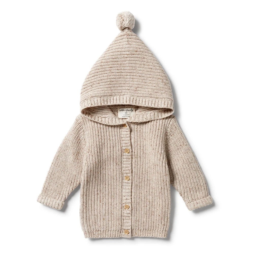 Oatmeal Fleck Knit Jacket