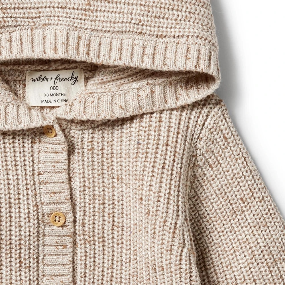 Oatmeal Fleck Knit Jacket