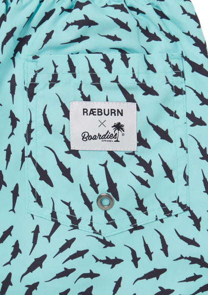 RÆBURN Sharks Ice Swim Trunks