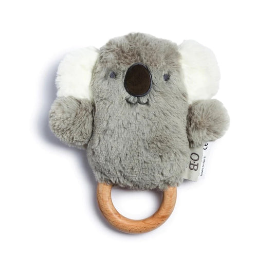 Gray Kelly Koala Soft Rattle Toy