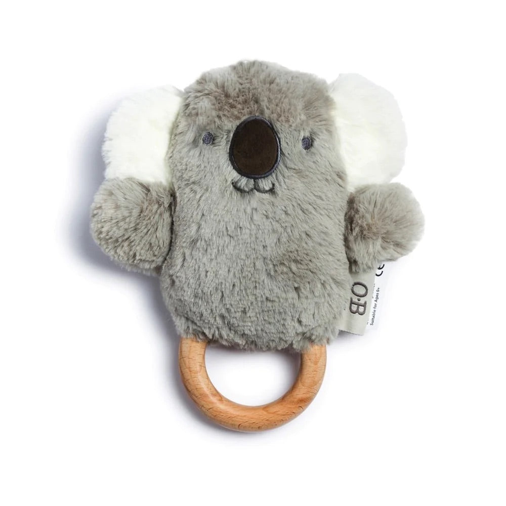 Gray Kelly Koala Soft Rattle Toy