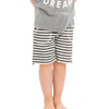 Charcoal Striped Shorts