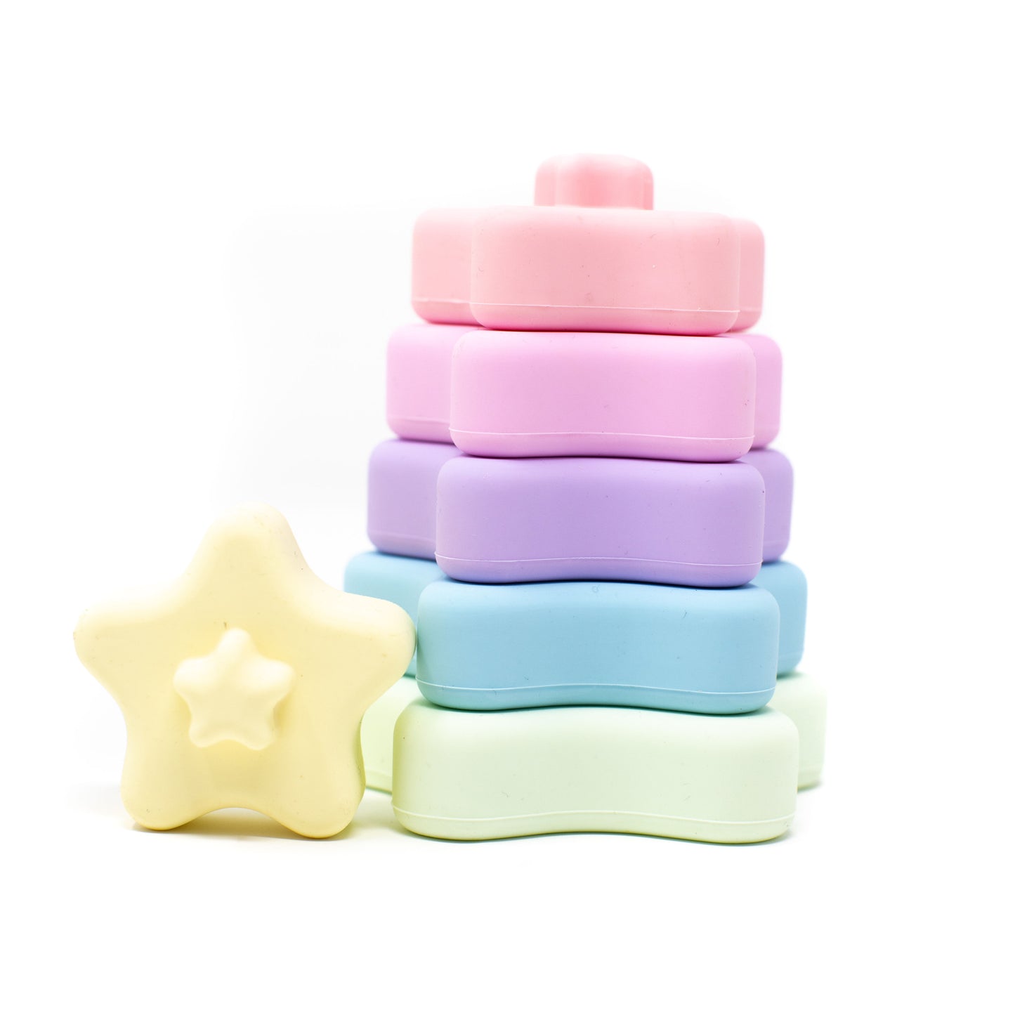 Neon Stars Teether + Stacker