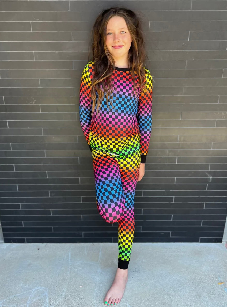 Checkered Rainbow Set