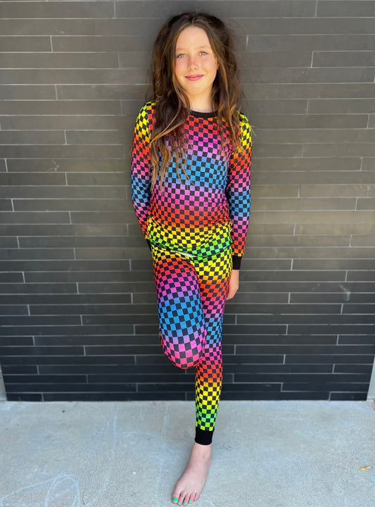 Checkered Rainbow Set