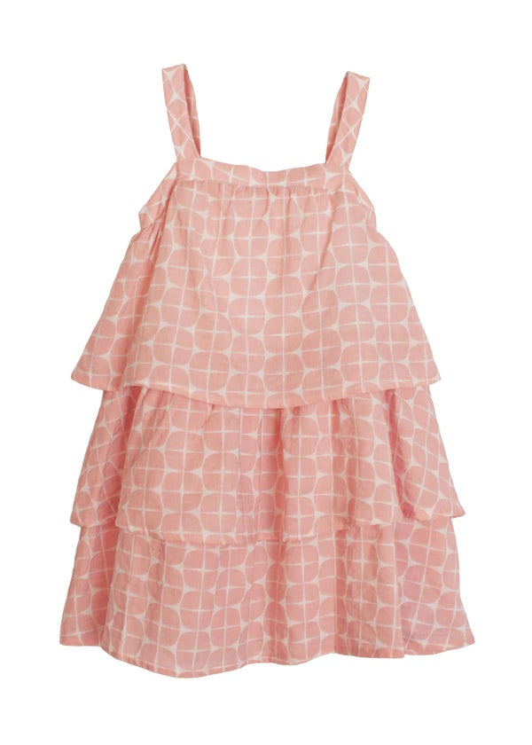 Pink Layered Retro Dress