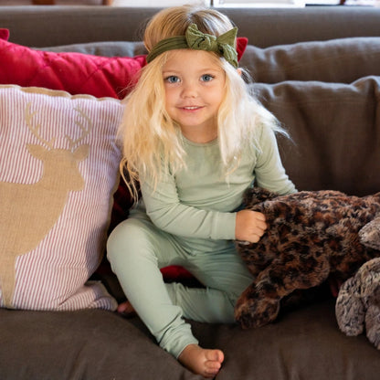 Mint Green Ribbed Pajama Set