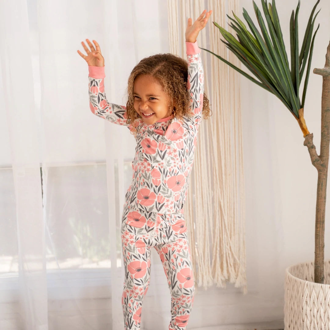 Pink Poppy Pajama Set