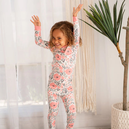 Pink Poppy Pajama Set