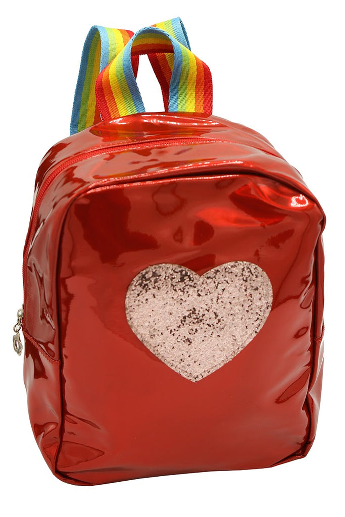 Red Heart Mini Backpack