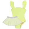 Daisy One Piece Ruffle Sleeve with Tutu Swimsuit