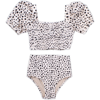 Dalmatian Leopard High Waist Bikini Set