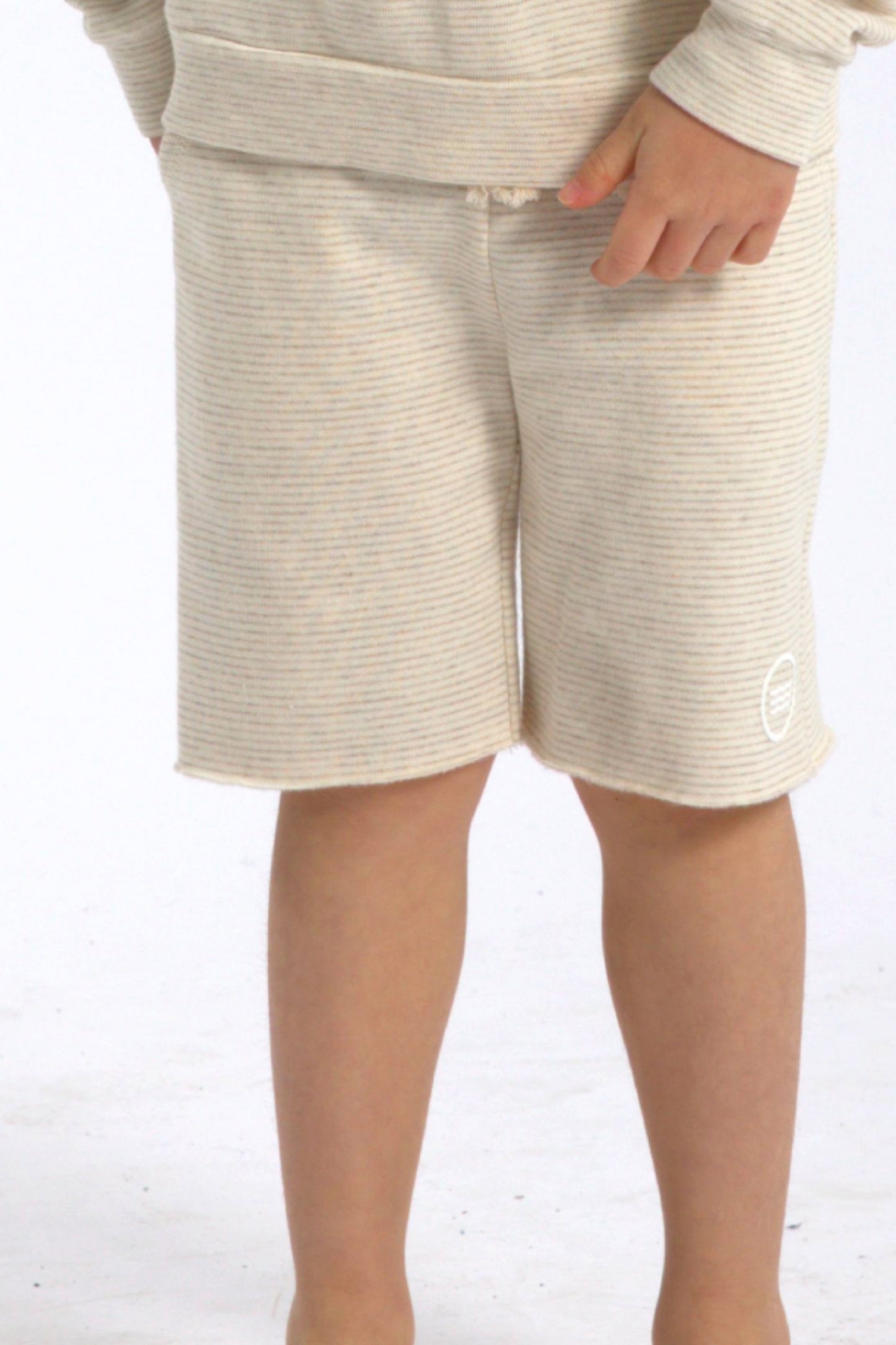 Nude Striped Shorts