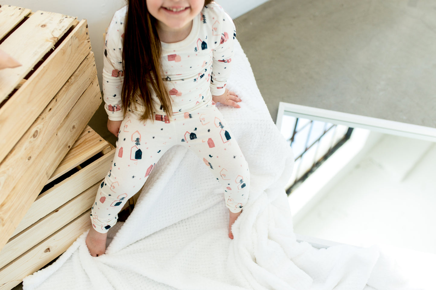 Pink Villages Pajama Set
