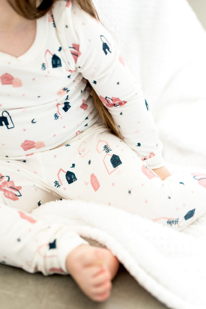 Pink Villages Pajama Set