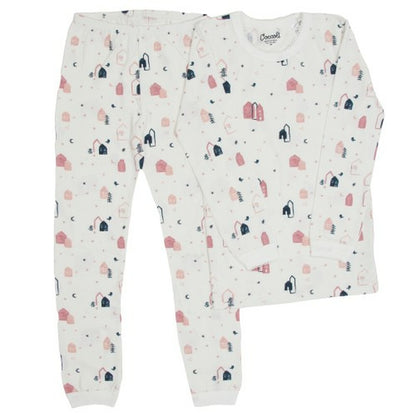 Pink Villages Pajama Set