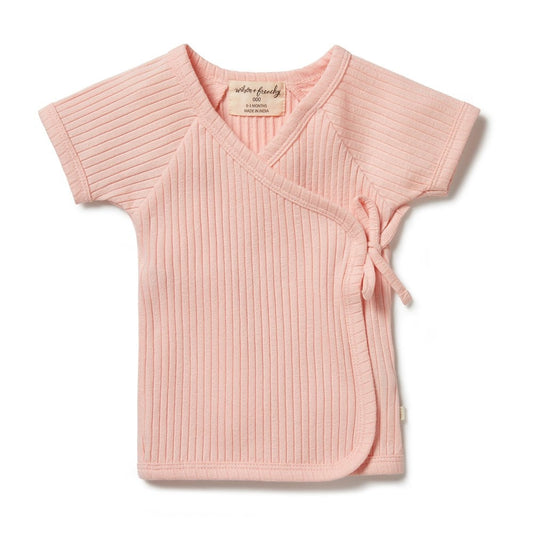 Pink Short Sleeve Kimono Top