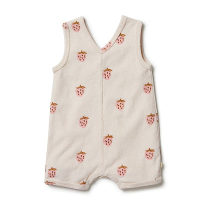 Terry Strawberry Romper