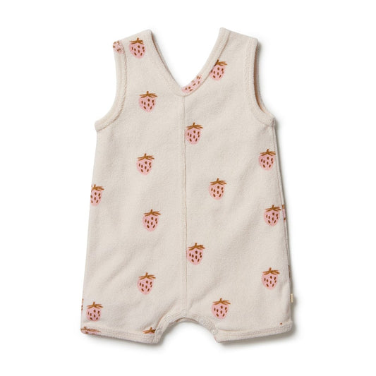 Terry Strawberry Romper