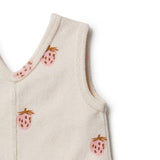 Terry Strawberry Romper