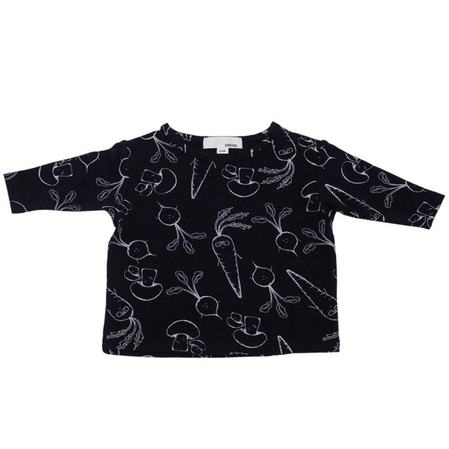 Black Veggie Top