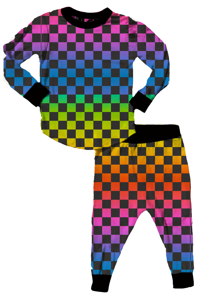 Checkered Rainbow Set